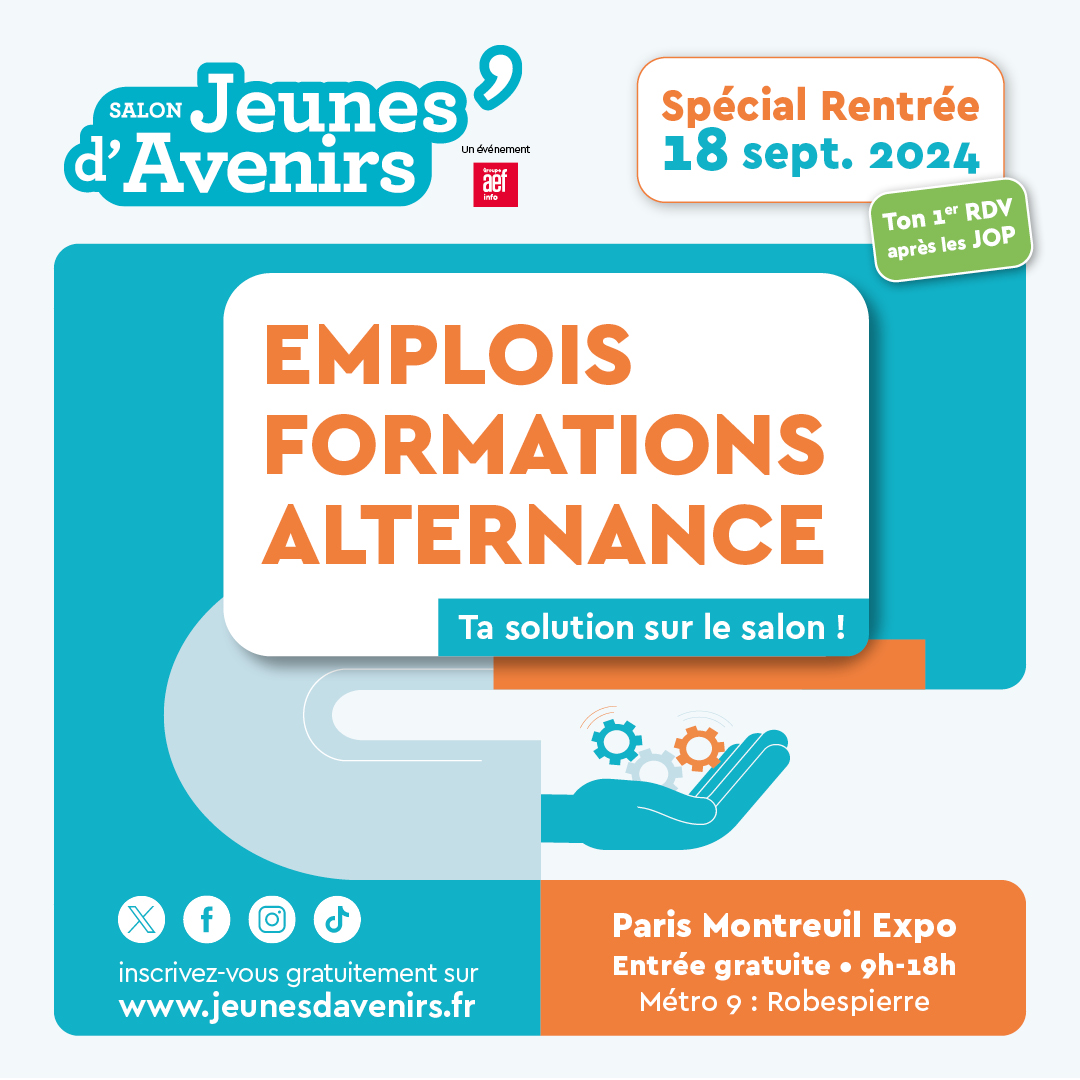 Affiche salon Jeunes d'Avenirs du 18 septembre 2024